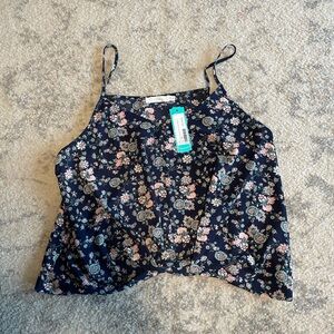 Lush Floral spaghetti strap tank